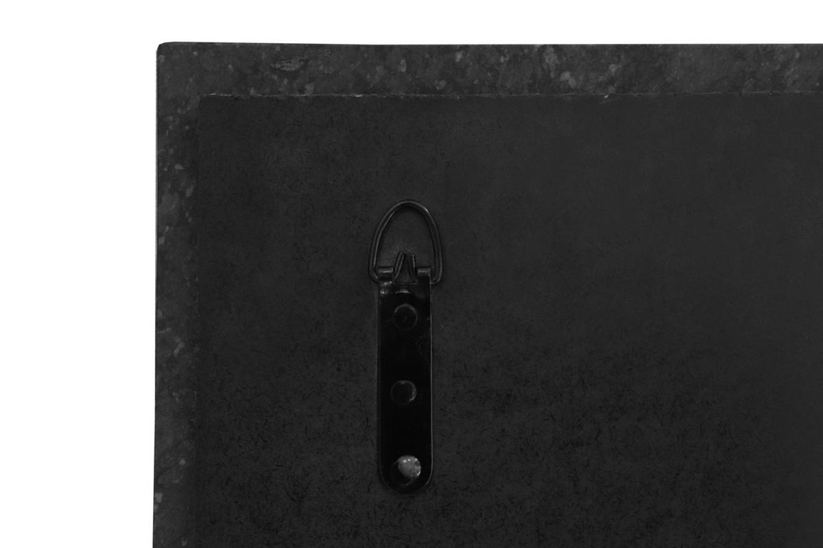Fali Tükör Dexter 225 Schwarz - fekete/aranyszínű, Basics, faalapú anyag/kő (41/41/2cm) - Kayoom