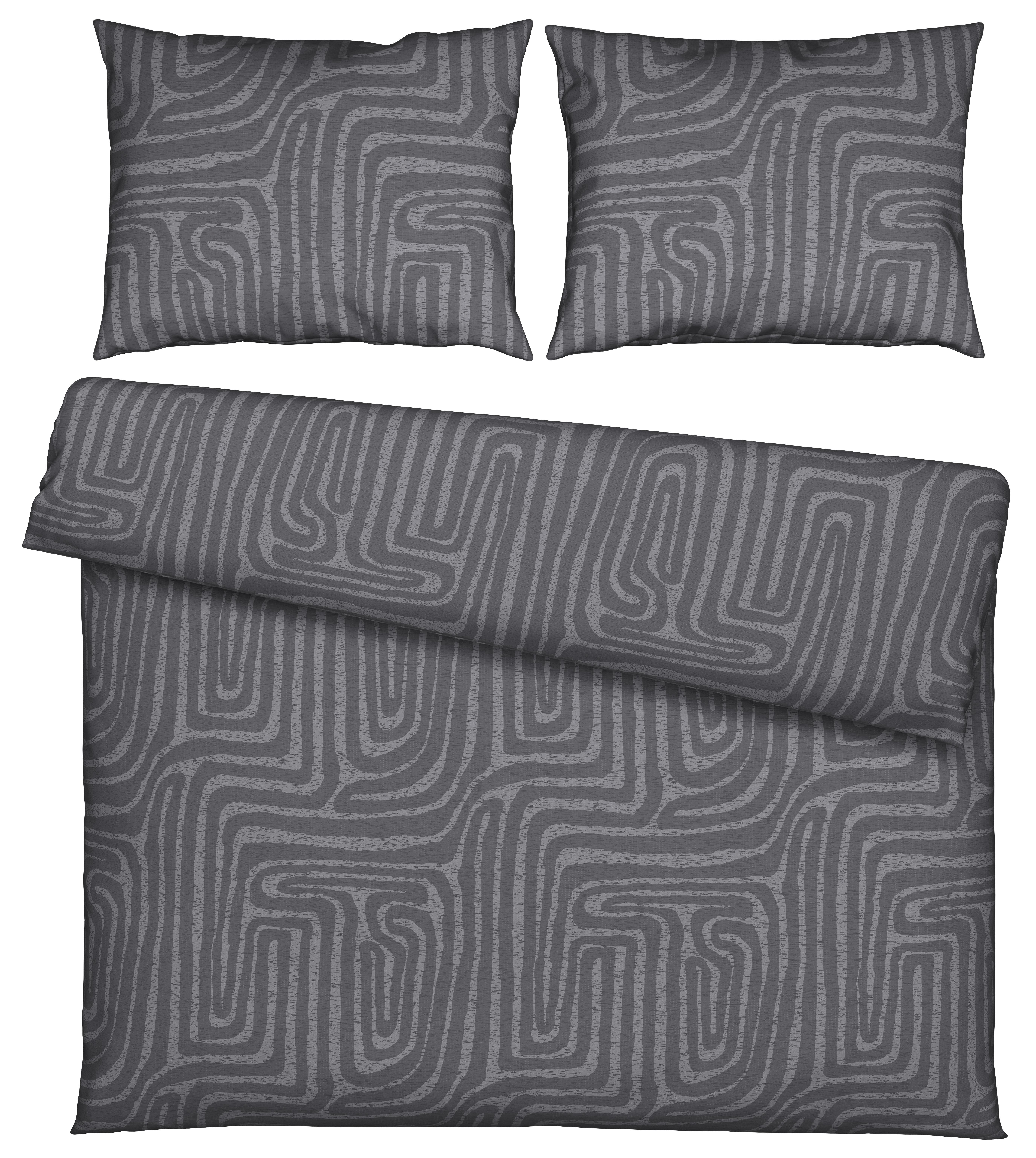 Posteljina Liam Xxl 2x70/90cm 200/220cm - siva, Modern, tekstil (200/220cm) - Modern Living