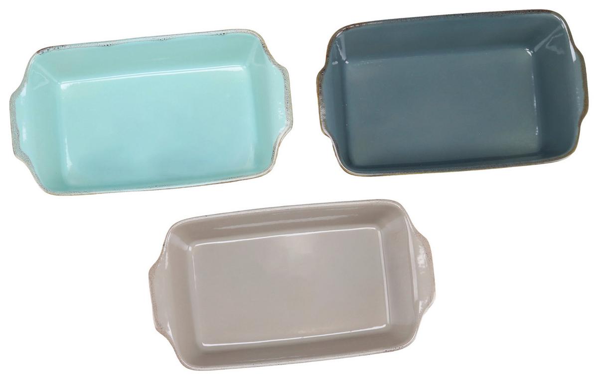 Auflaufform Classic Vintage aus Keramik - Türkis, KONVENTIONELL, Keramik (34/20/7,5cm) - Creatable