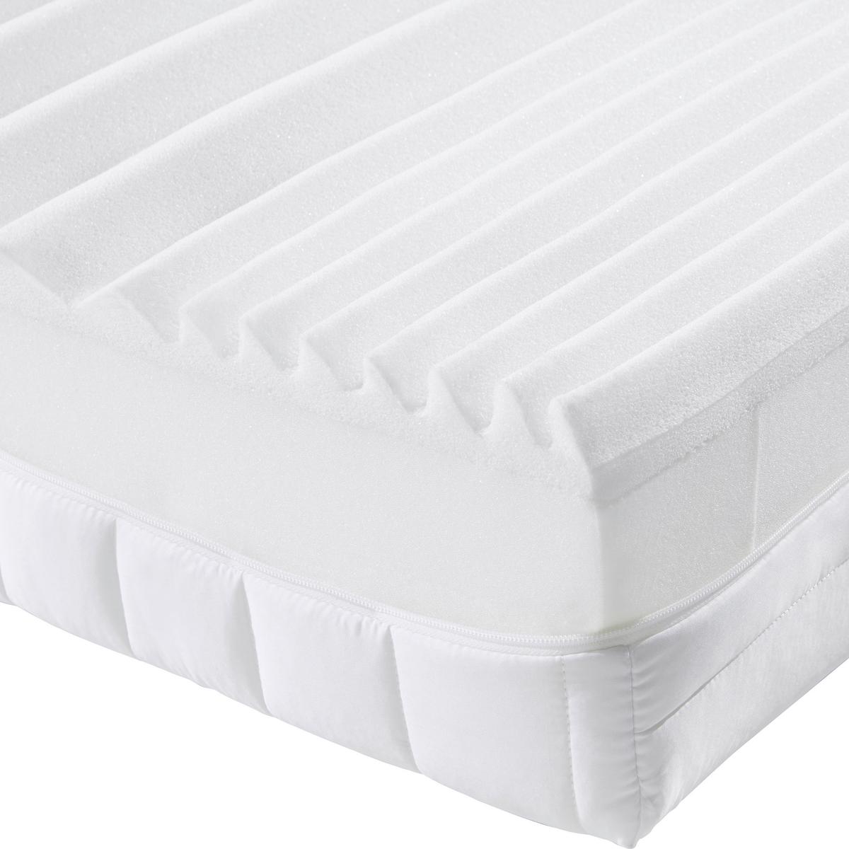 Taschenfederkernmatratze Memory Elastic ca. 90x200 cm - Weiss, Modern (90/200cm)