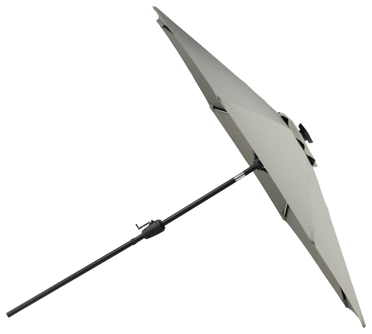 SONNENSCHIRM SABAL - Schwarz/Grau, KONVENTIONELL (270/241/270cm) - Gardenson