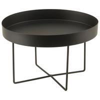 Dekotablett Noir in Schwarz - Schwarz, Metall (25/16cm) - Modern Living