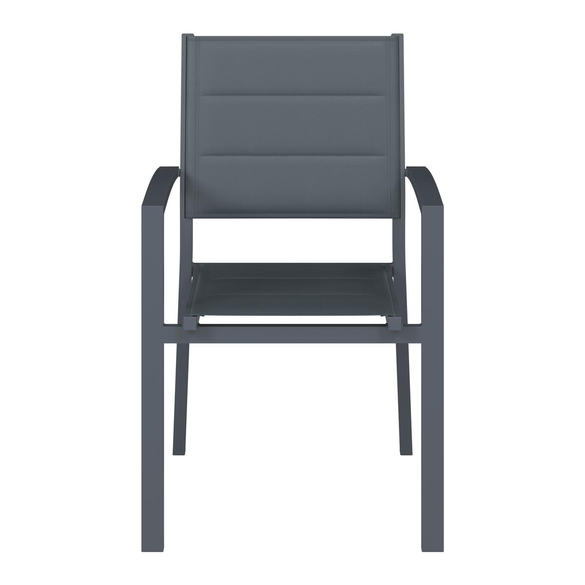Scaun Orlando - gri închis/gri, Basics, metal/textil (54/86/58cm) - Mömax