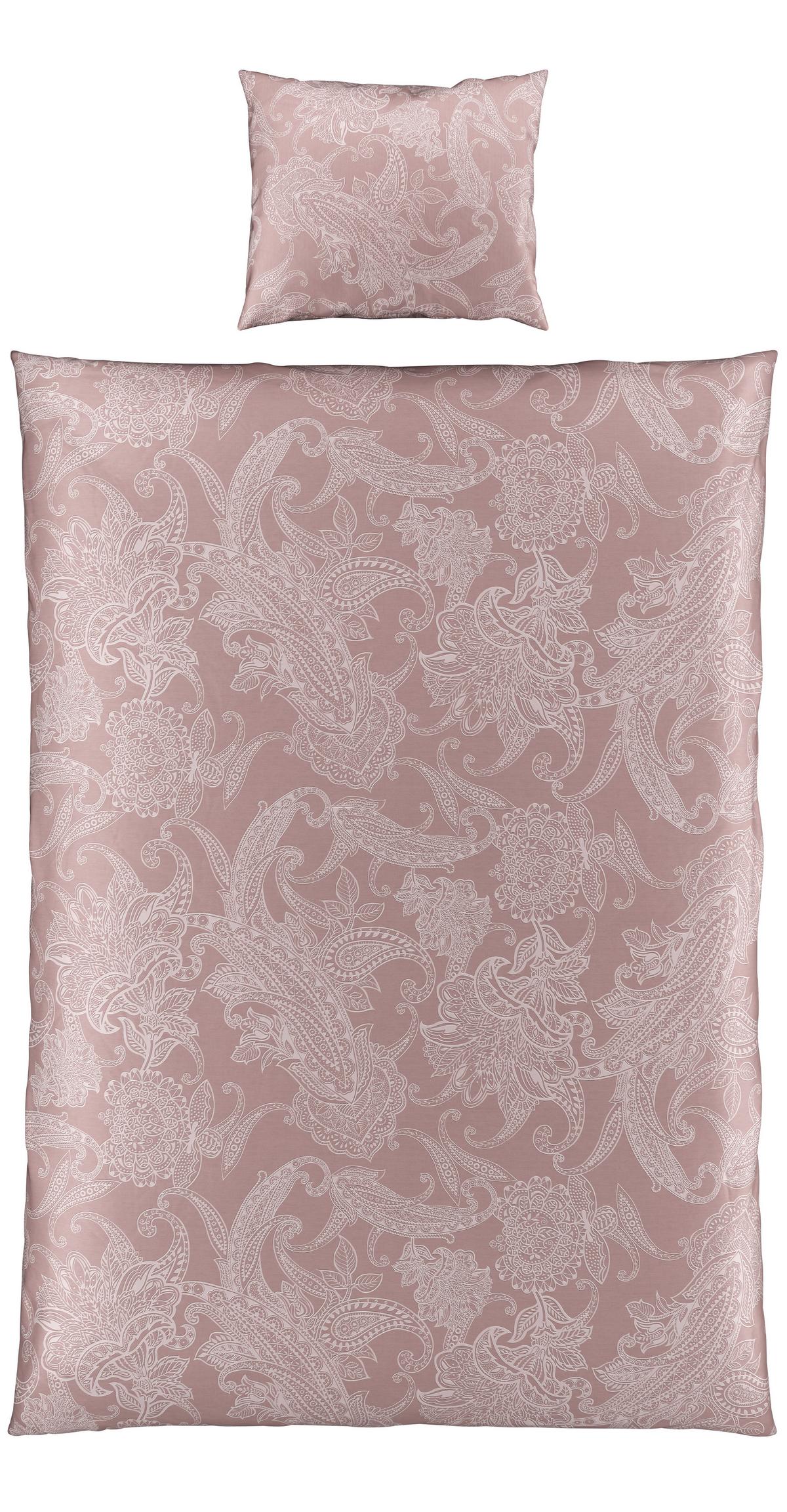 BETTWÄSCHESET AMAL - Mauve, Romantik / Landhaus, Textil (160/210cm) - Modern Living