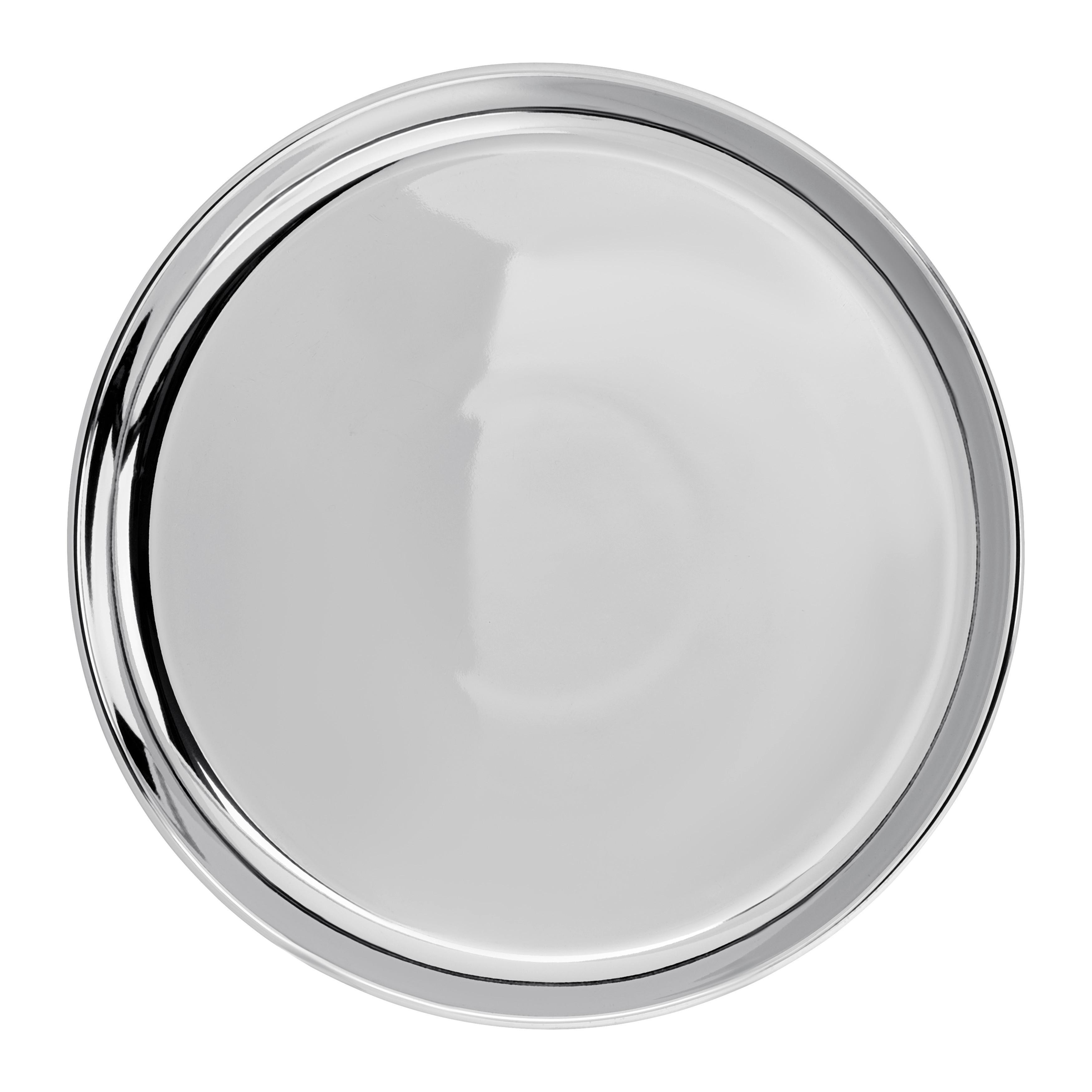 Dessertteller Shiny Silver Silberfarben Ø ca. 21,5cm - Silberfarben, MODERN, Keramik (21,5/2,3cm) - Mömax