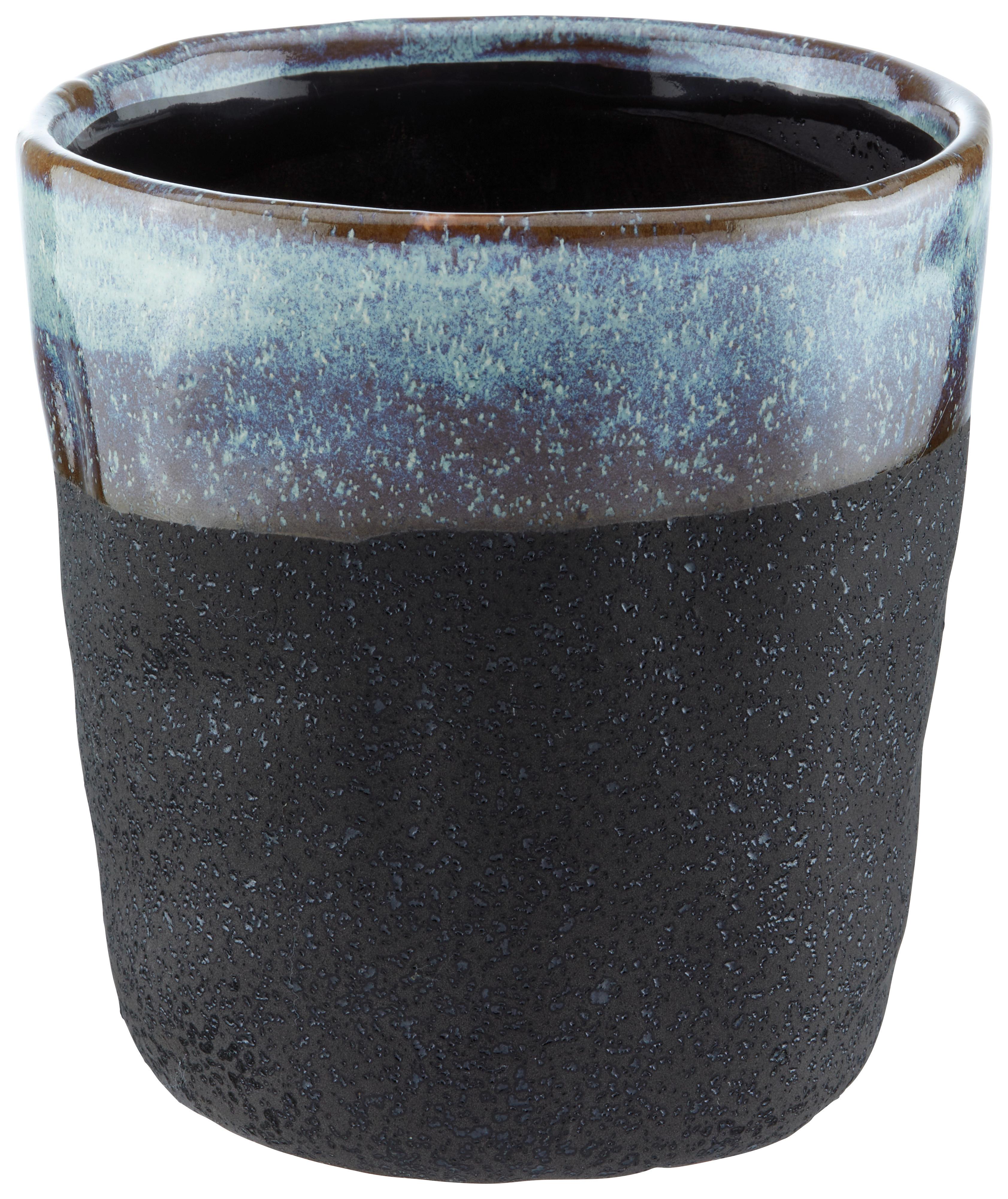 Okrasni Lonček Stoneware - temno modra, keramika (12/13cm) - Modern Living