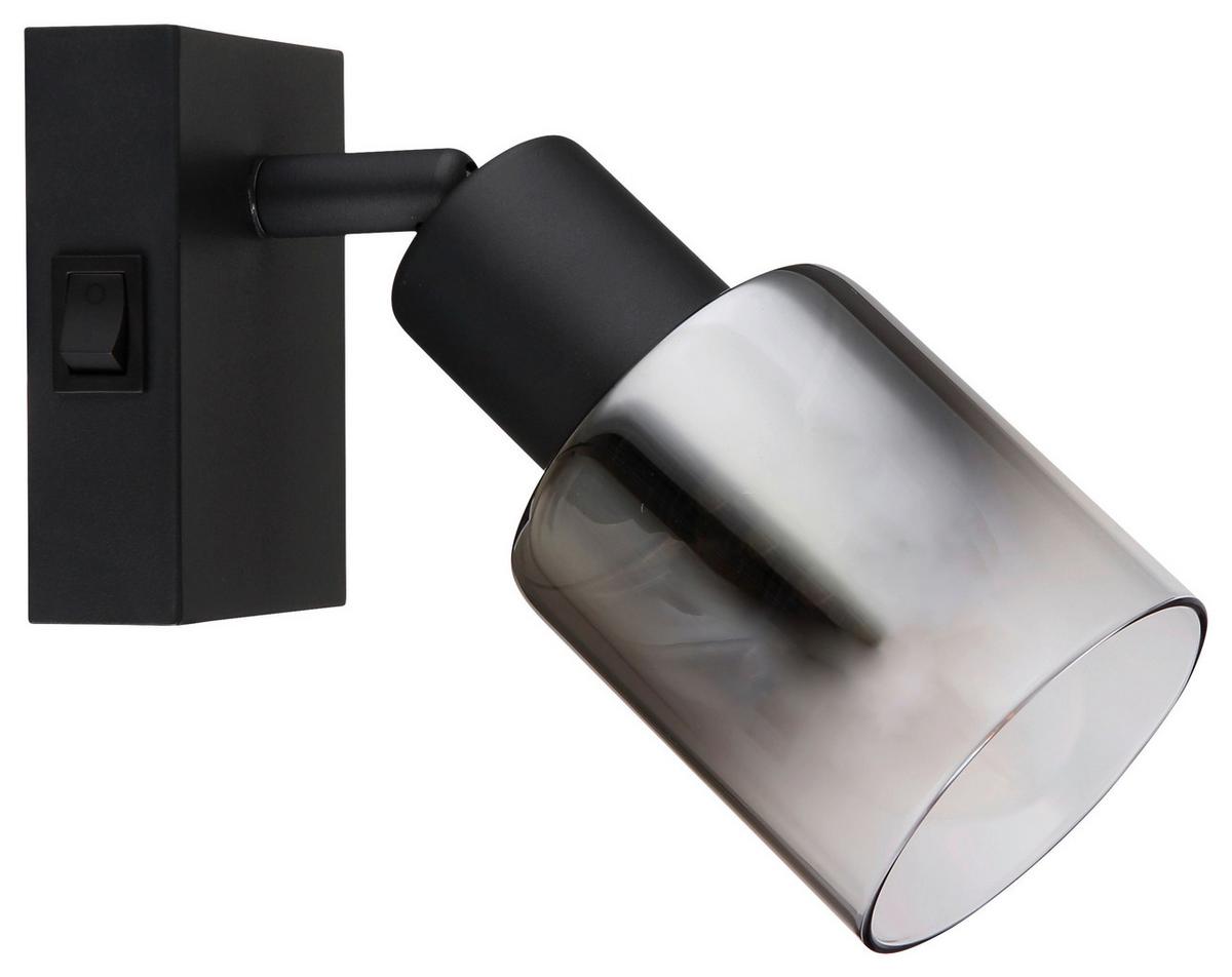 Strahler Rudio Schwarz max. 40 Watt - Schwarz, MODERN, Glas/Metall (7/16cm) - Mömax