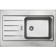Spüle Waterstation Basic - Edelstahlfarben, MODERN, Metall (78/14/51cm) Spüle Waterstation Basic - Edelstahlfarben, MODERN, Metall (78/14/51cm)