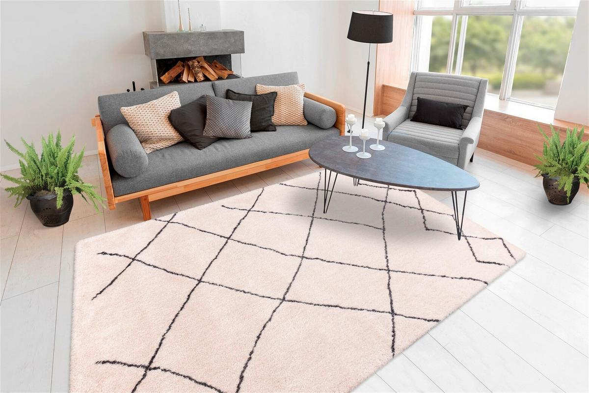 HOCHFLORTEPPICH ORLANDO 525 ELFENBEIN - Creme, Konventionell, Textil (200/290cm) - Kayoom