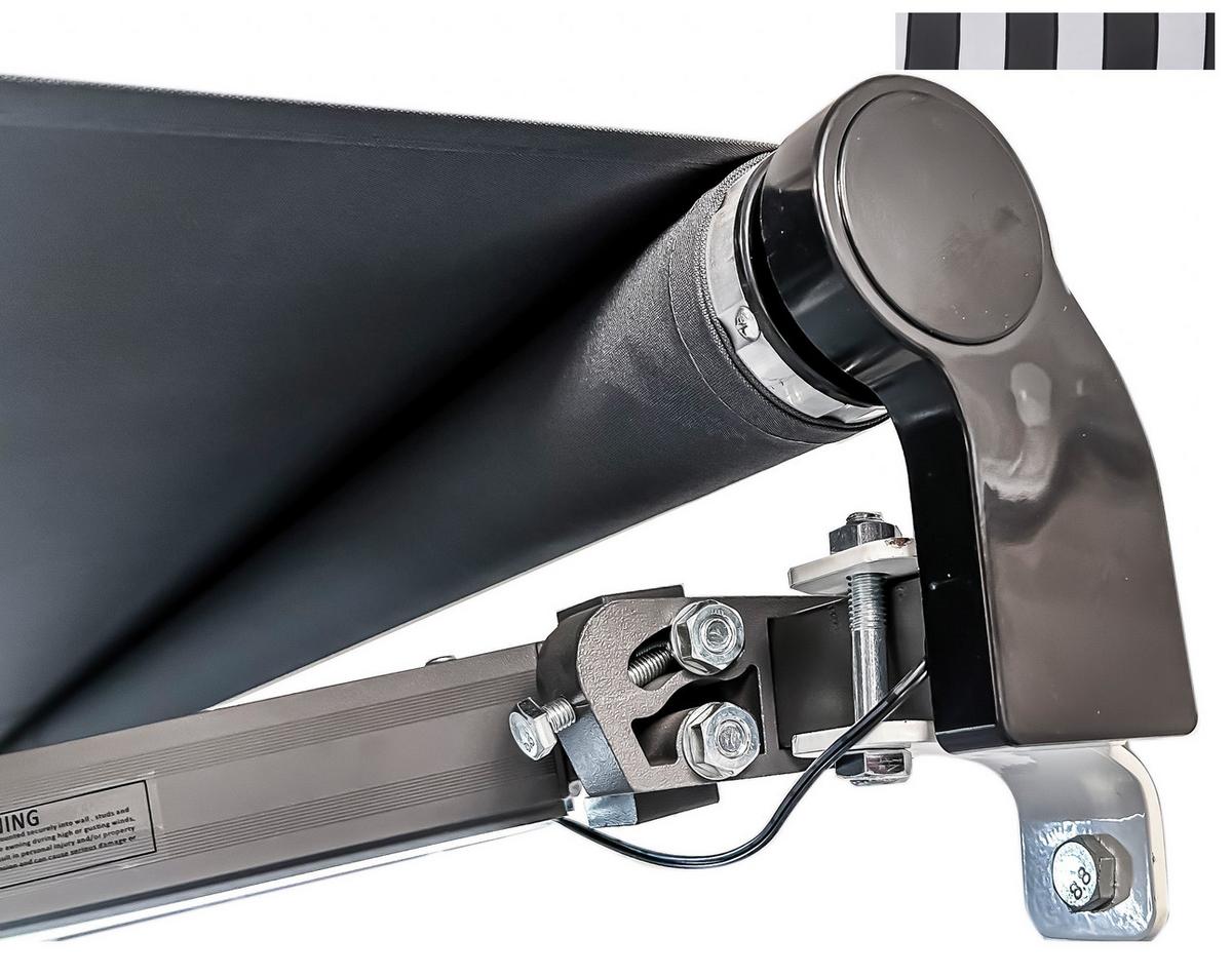 MARKISE ELEKTR. MARKISE 295X200 WEIß - Anthrazit/Hellgrau, MODERN, Kunststoff/Metall (200/20/295cm) - Gardenson