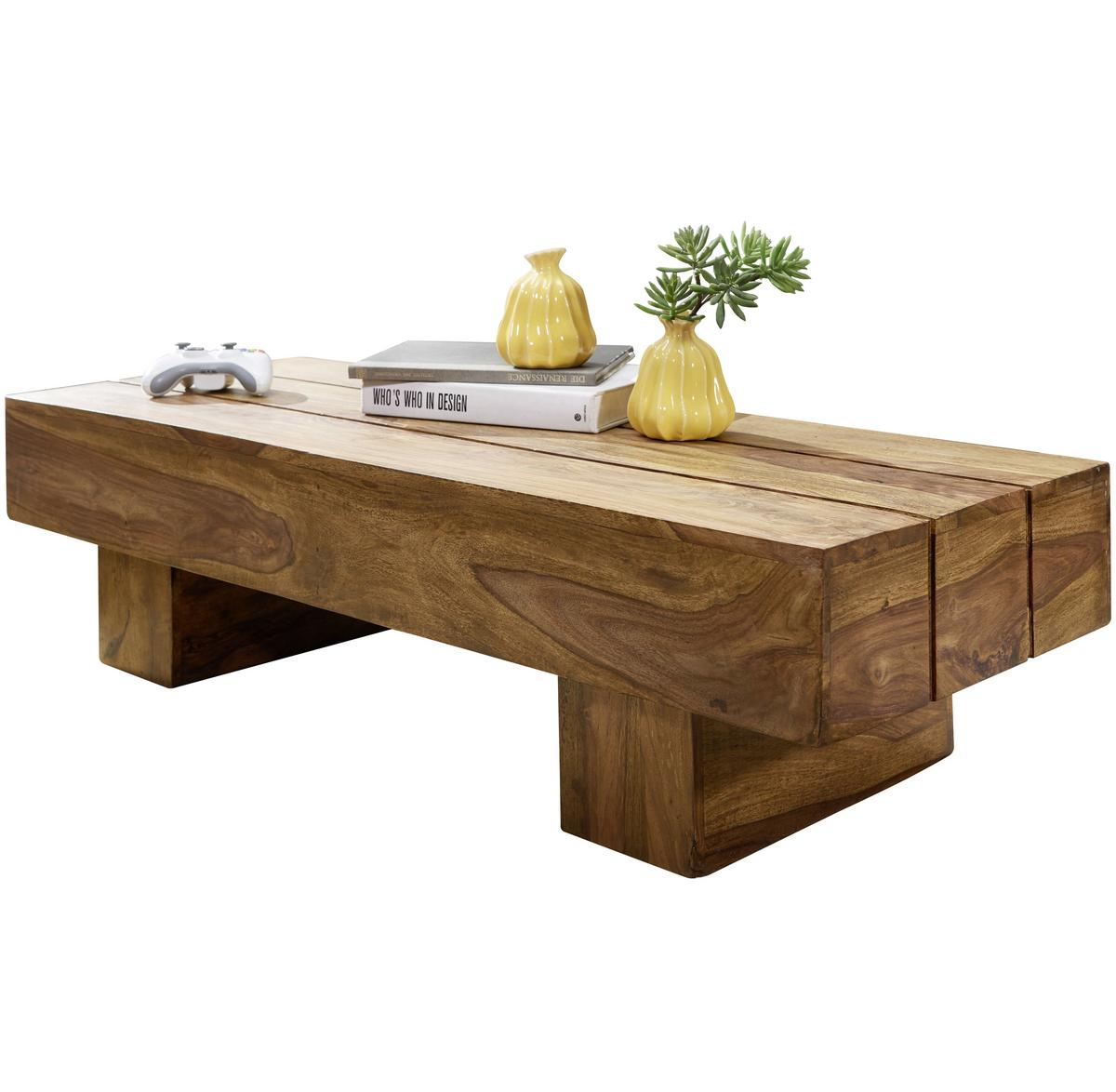Couchtisch "Sira" , ca. 120x45 cm, aus Sheesham - Sheeshamfarben, Design, Holz (120/45cm) - MID.YOU