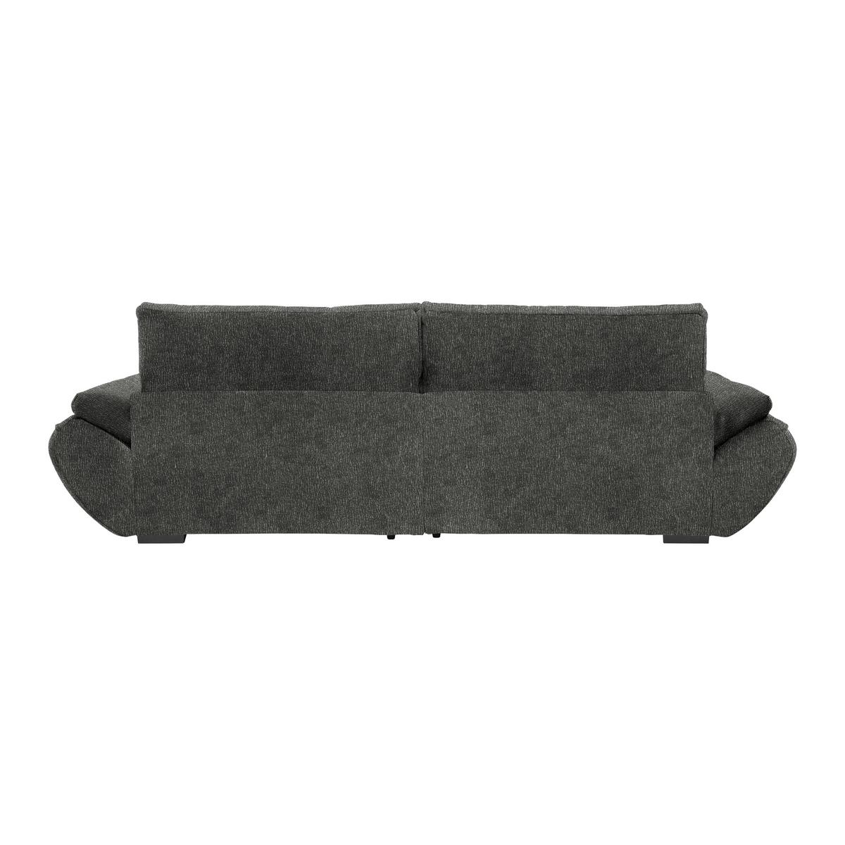 Wohnlandschaft Vivo Anthrazit - Anthrazit/Schwarz, MODERN, Kunststoff/Textil (317/63/179cm) - Premium Living