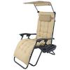 GARTENLIEGE MALTOSA XL - Beige, Modern, Textil/Metall (64/133/91cm) - Gardenson
