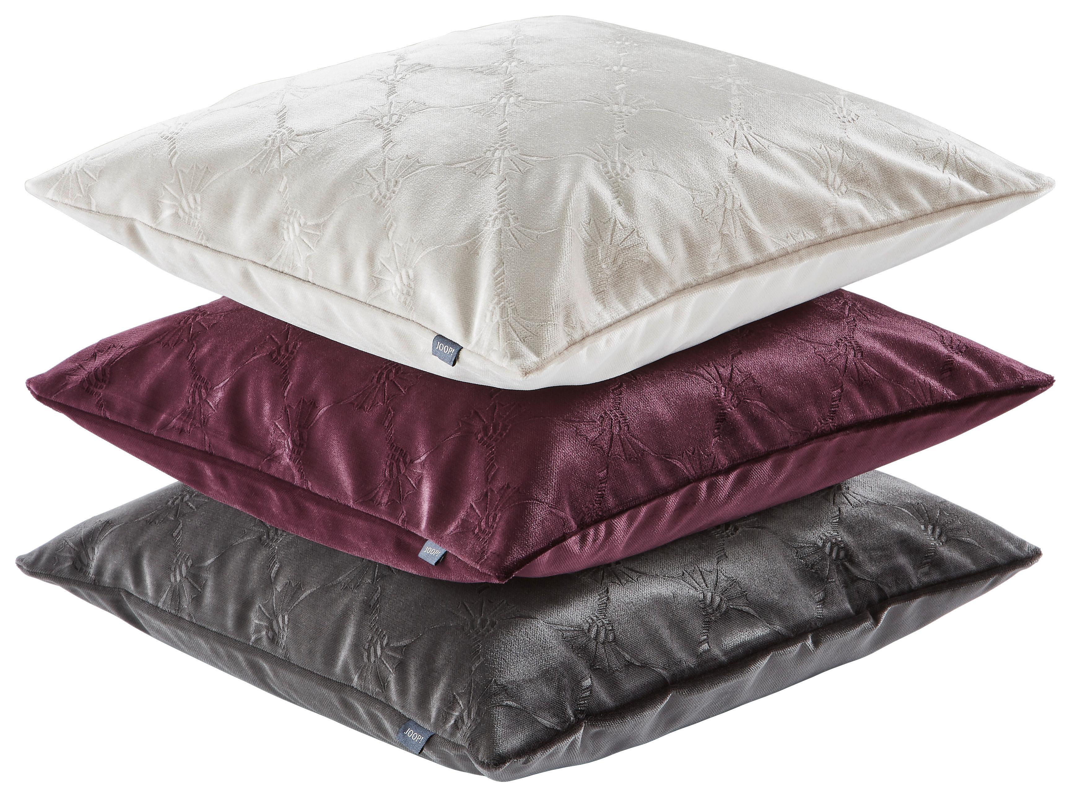POSZEWKA NA PODUSZKĘ J-VELVETY 70694-070-45-45 - jagodowy, Design, tkanina (45/45cm) - Joop!