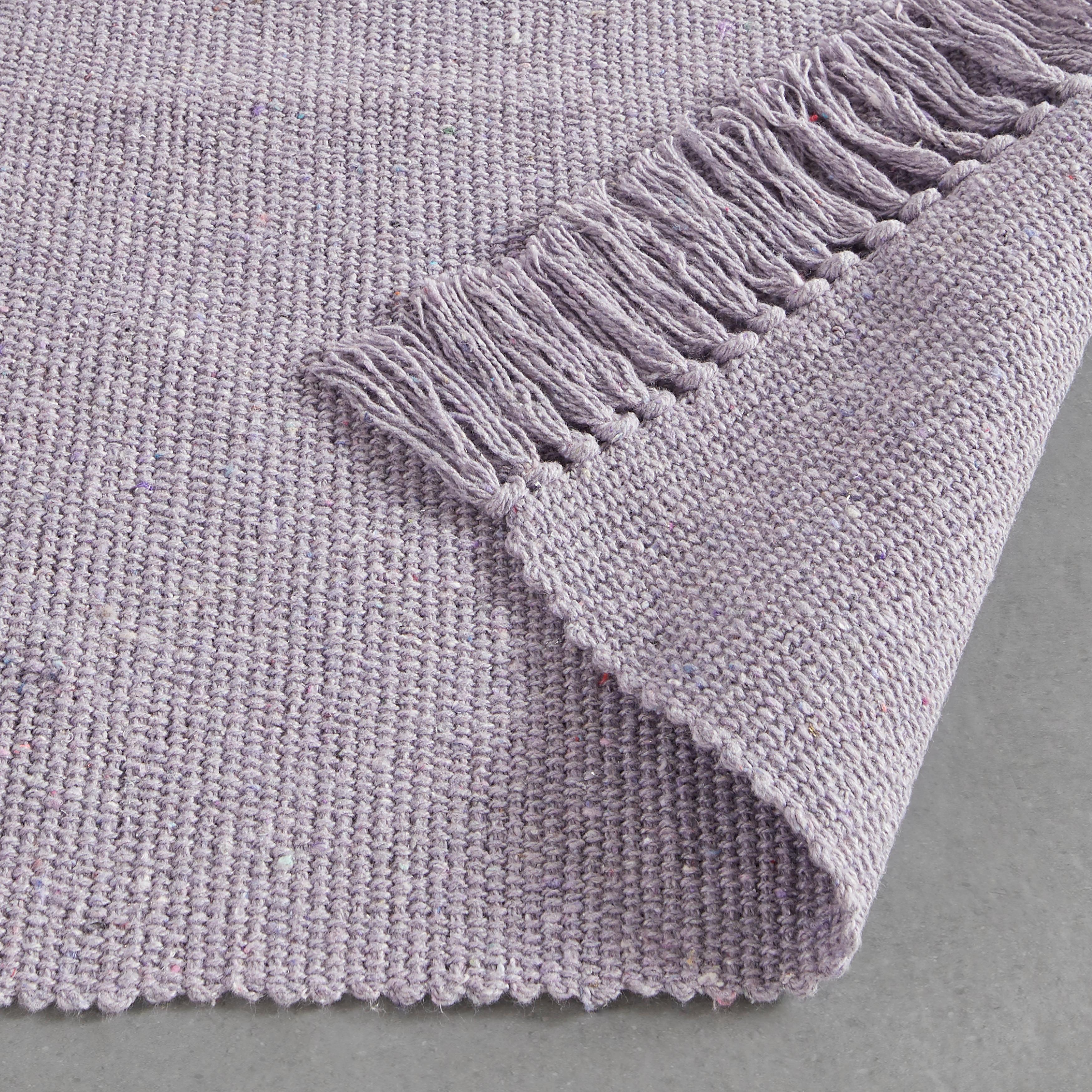 Covor cu franjuri Corner-BASED- - albastru/bej, Konventionell, textil (50/80cm) - Best Price