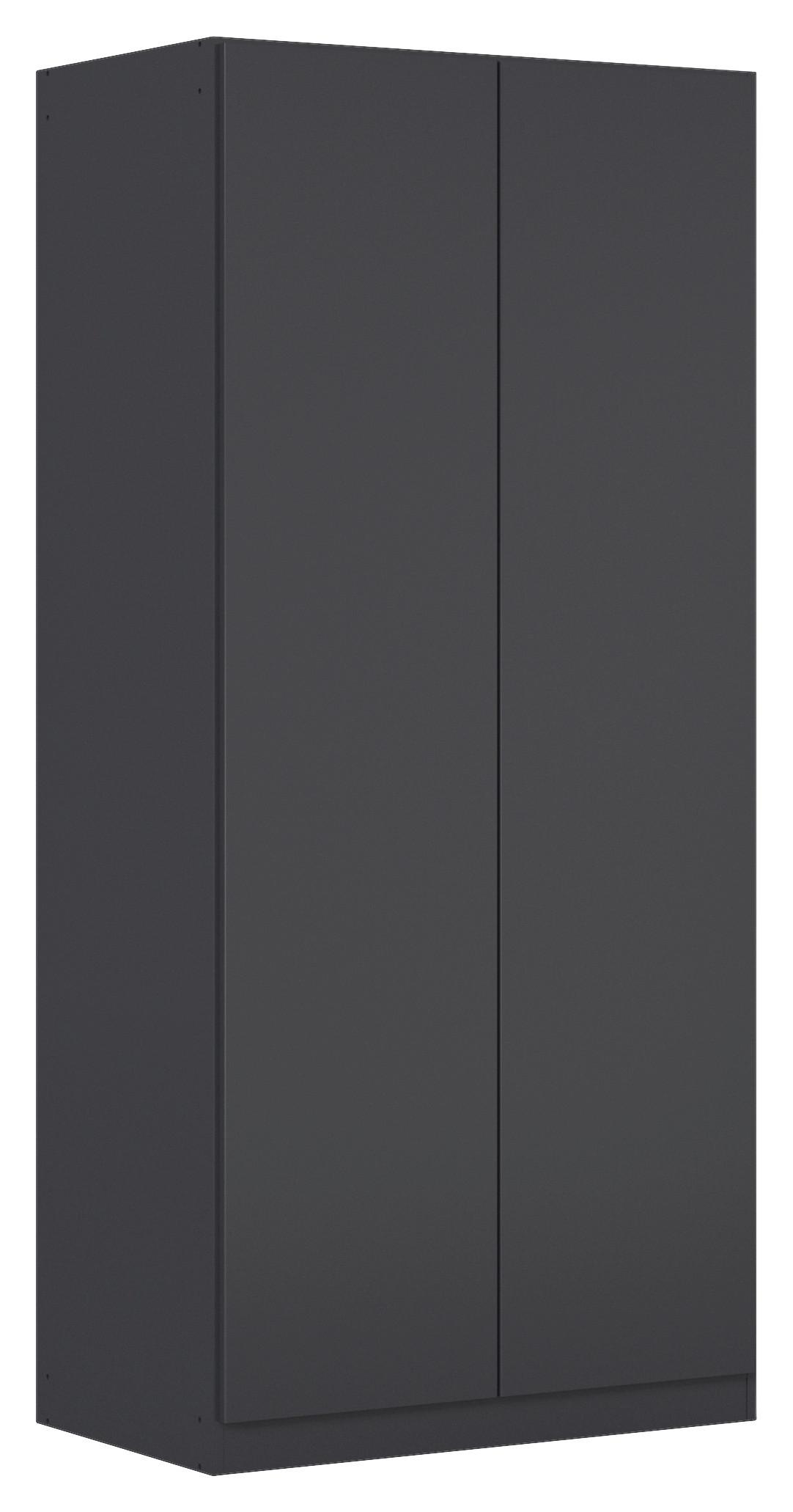 Drehtürenschrank COSTA ca.91x197x54cm Grau Metallic - Grau, MODERN, Holzwerkstoff (91/197/54cm) - Rauch Möbel