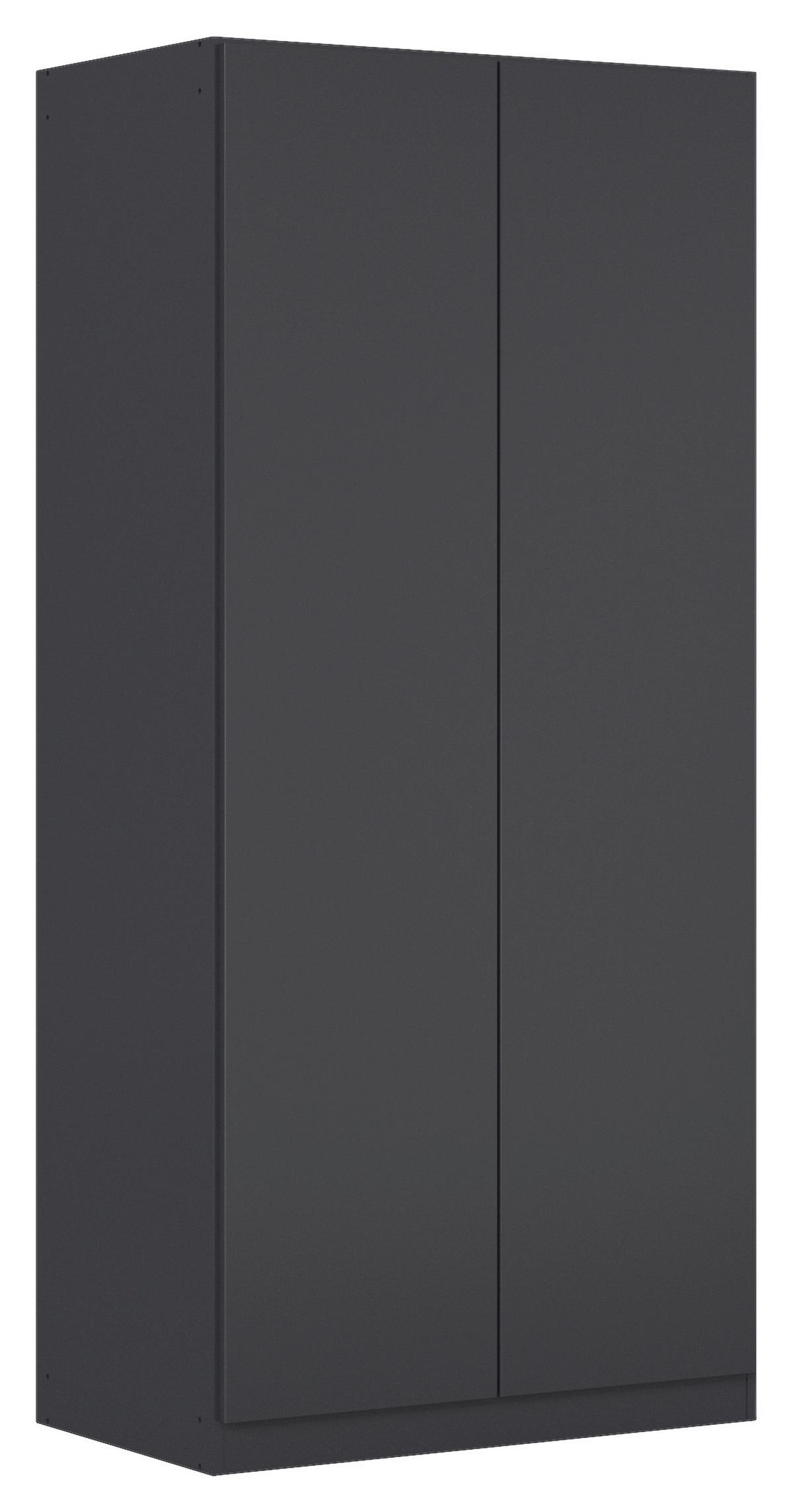 Drehtürenschrank COSTA ca.91x197x54cm Grau Metallic - Grau, MODERN, Holzwerkstoff (91/197/54cm) - Rauch Möbel