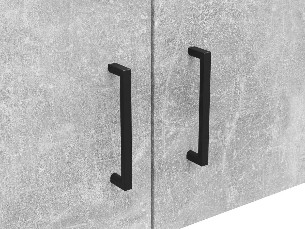 Aufsatzschrank Multistauraum Grau - Schwarz/Grau, Modern, Holzwerkstoff/Kunststoff (80/35/40cm) - Premium Living