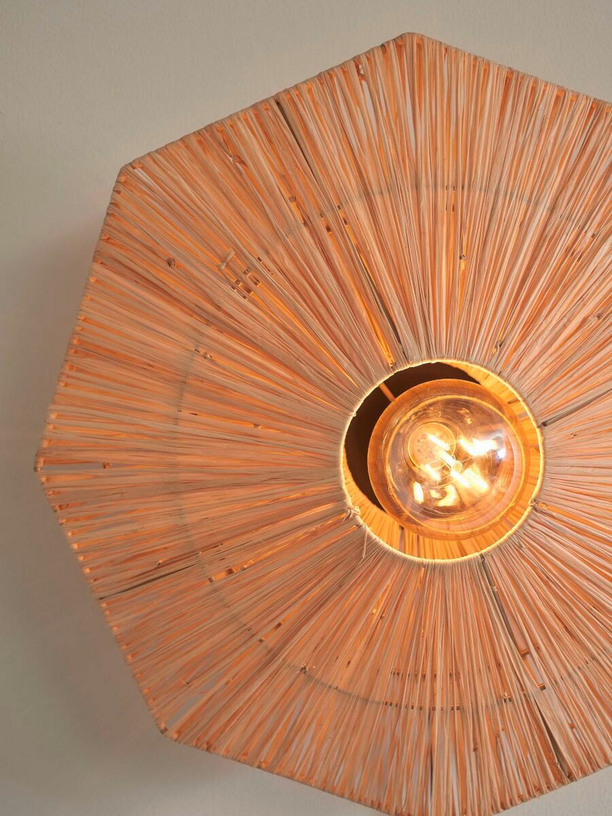 Mennyezeti Lámpa Panc031br - barna, Modern, természetes anyagok (65cm) - Good & Mojo