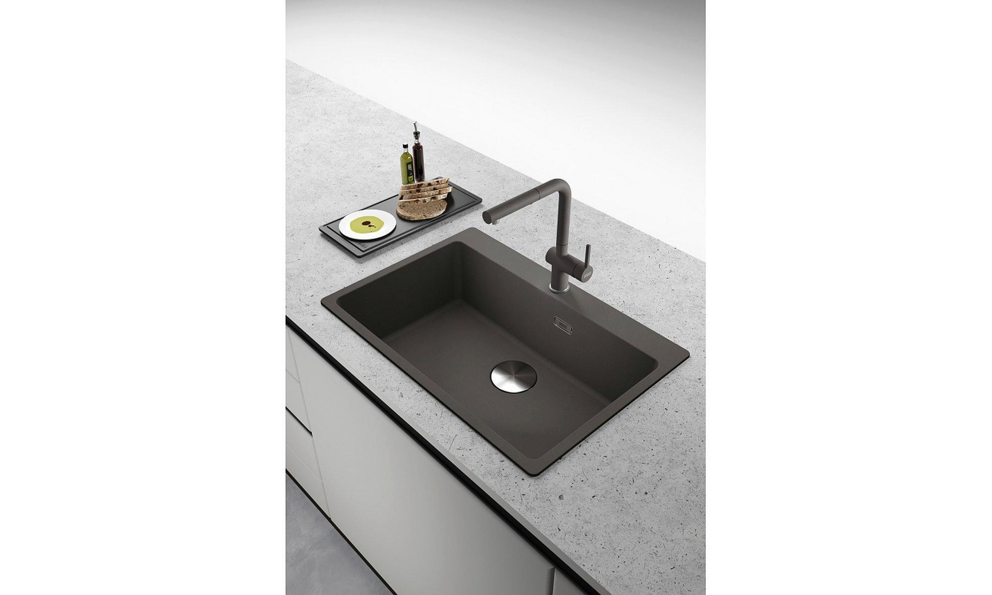 Spültischarmatur Grau - Grau, Trend (31,2cm) - Franke