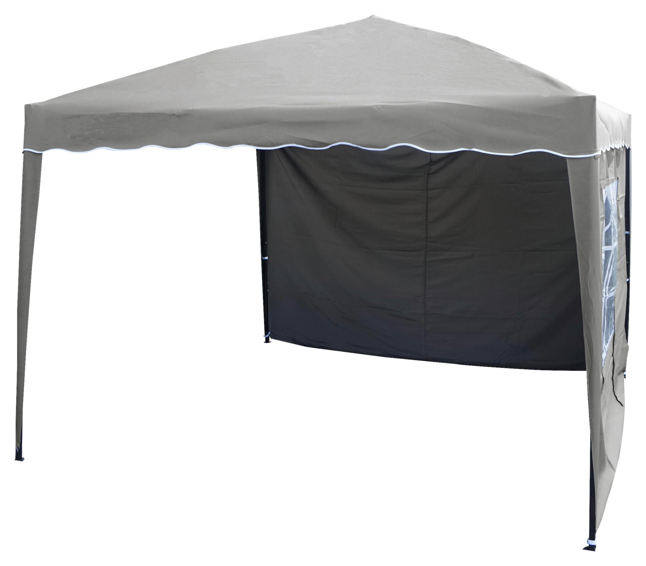 Pavillon Easy Up ca. 295x250 cm Braun - Grau, KONVENTIONELL (295/250/295cm) - Gardenson