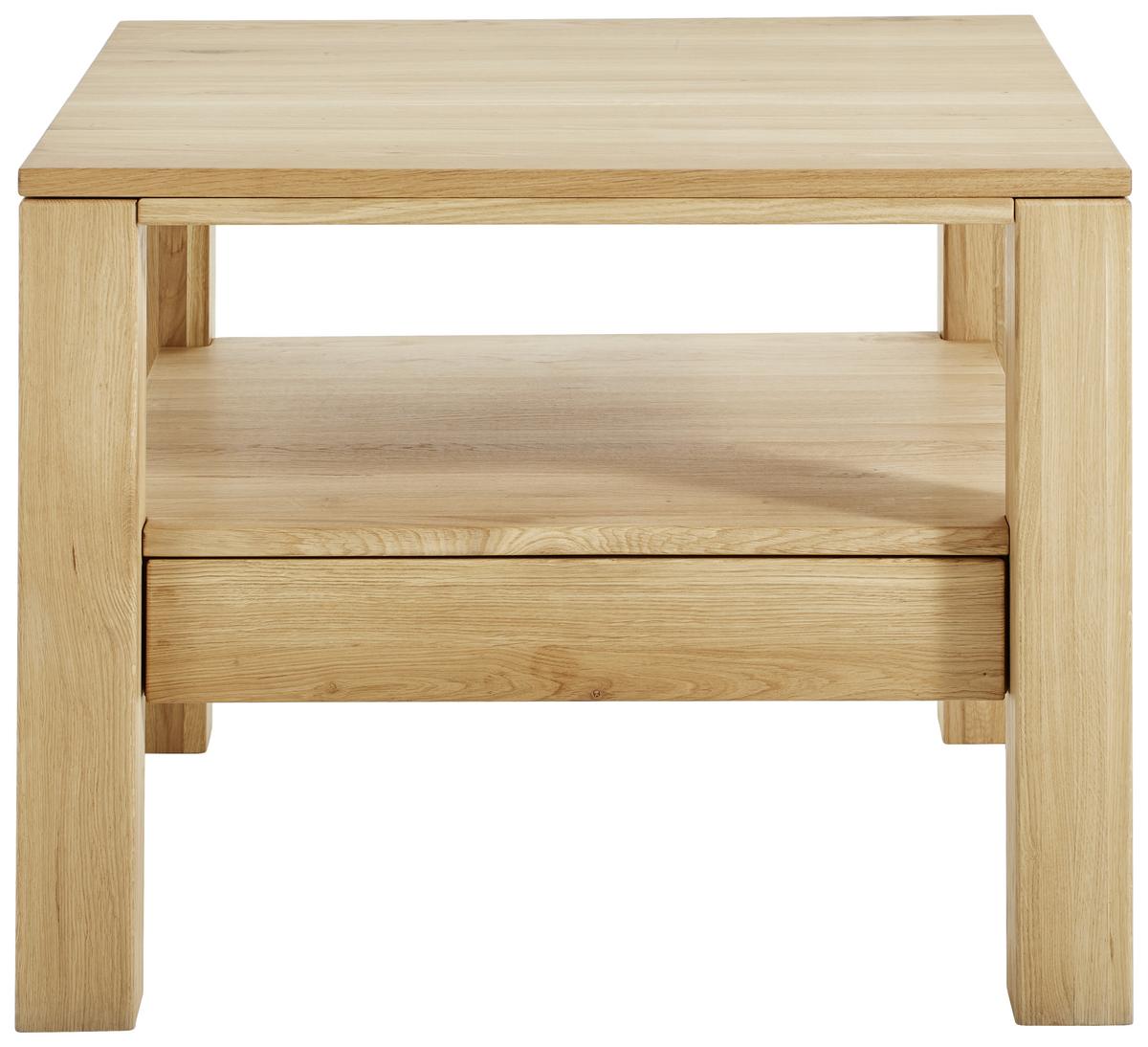 STOLIK KAWOWY PANAMA - kolor bukowy, Natur, drewno (75/75/58cm) - Linea Natura
