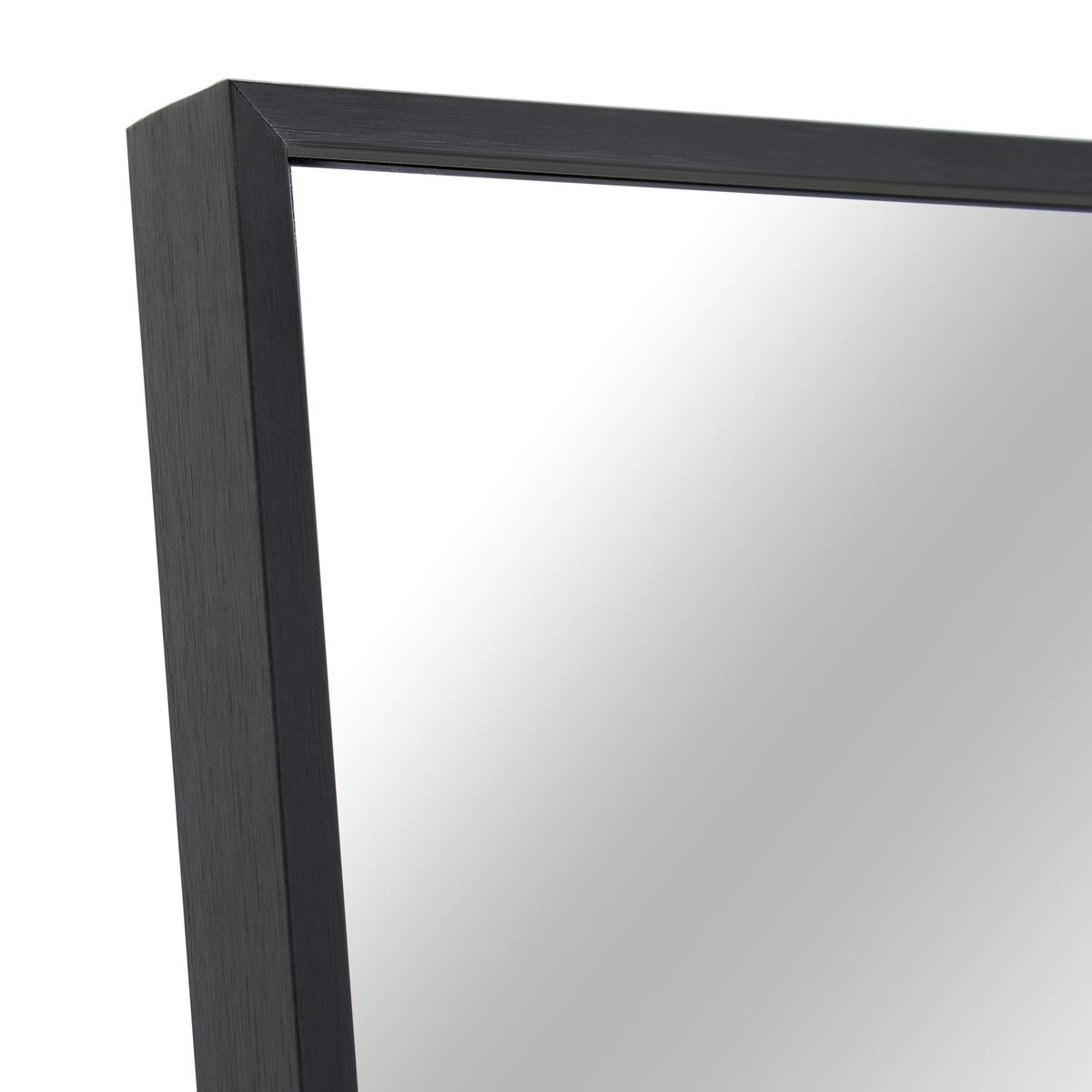 Stand/Wandspiegel Britt Schwarz - Schwarz, MODERN, Glas/Metall (100/200cm) - Mömax