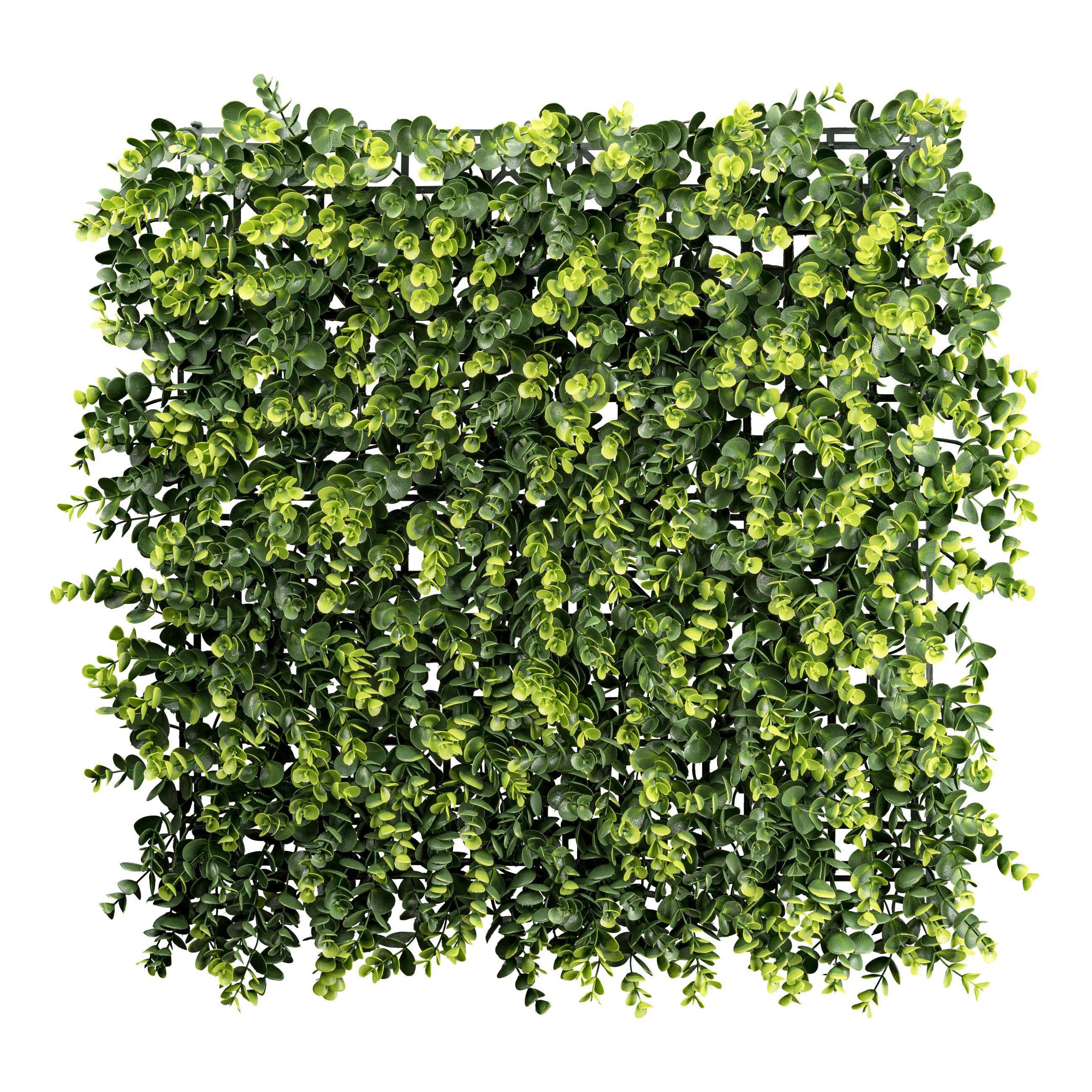 Dekopflanze Eukalyptusmatte Grün - Grün, Basics, Kunststoff (50/8/50cm)