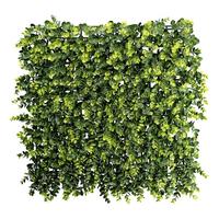 Dekopflanze Eukalyptusmatte Grün - Grün, Basics, Kunststoff (50/8/50cm)