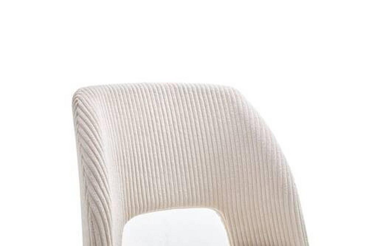 Stuhl Zoe Beige - Beige/Schwarz, Lifestyle, Textil/Metall (51/82/57cm) - Mömax