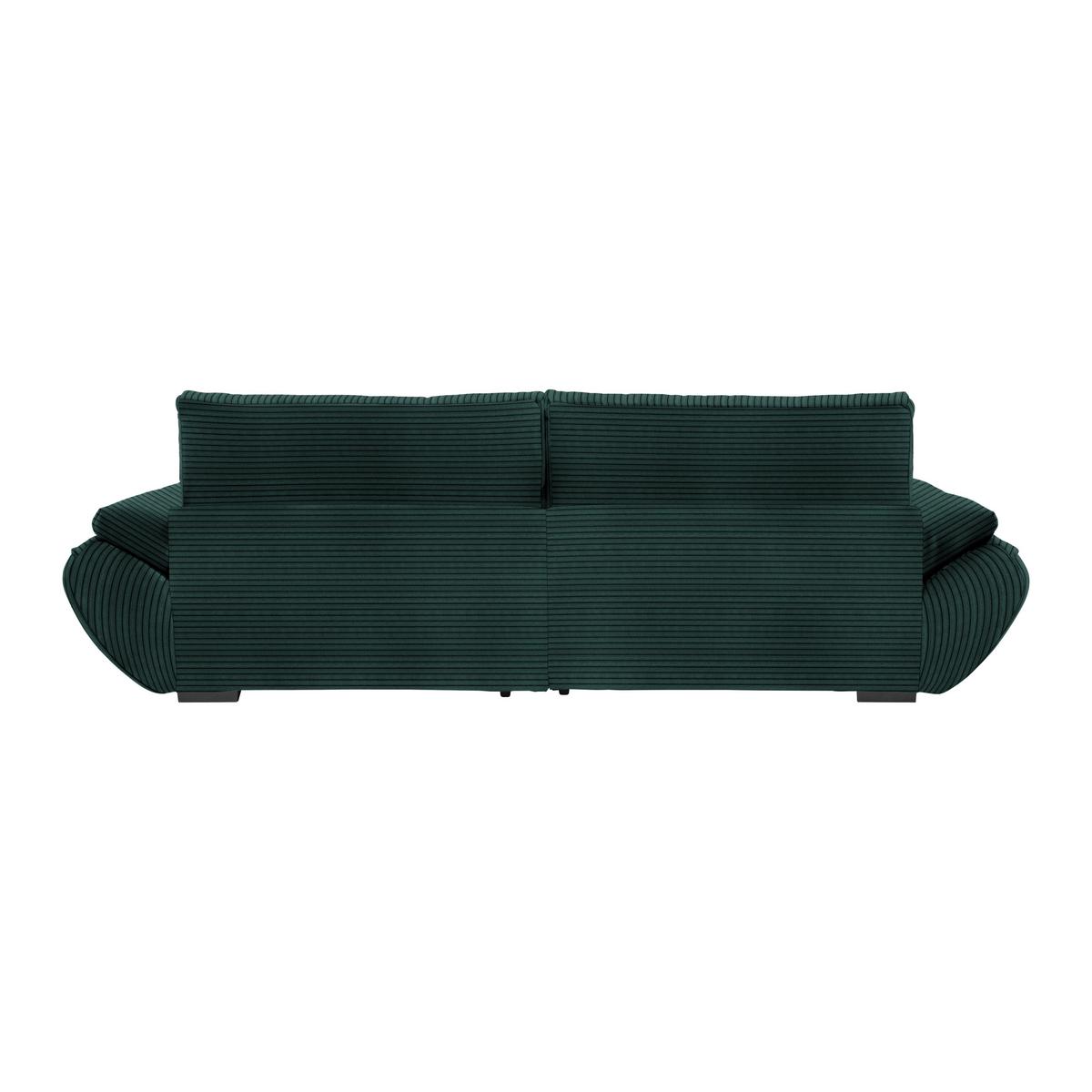 Wohnlandschaft Vivo Dunkelgrün - vert foncé/noir, Modern, textile/matière synthétique (317/63/179cm) - Premium Living