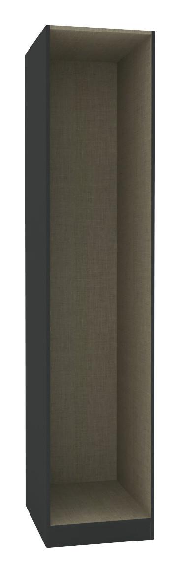 Kleiderschrankkorpus "UNIT" in Anthrazit - Anthrazit, MODERN, Holzwerkstoff (45,6/210/56,5cm) - Based
