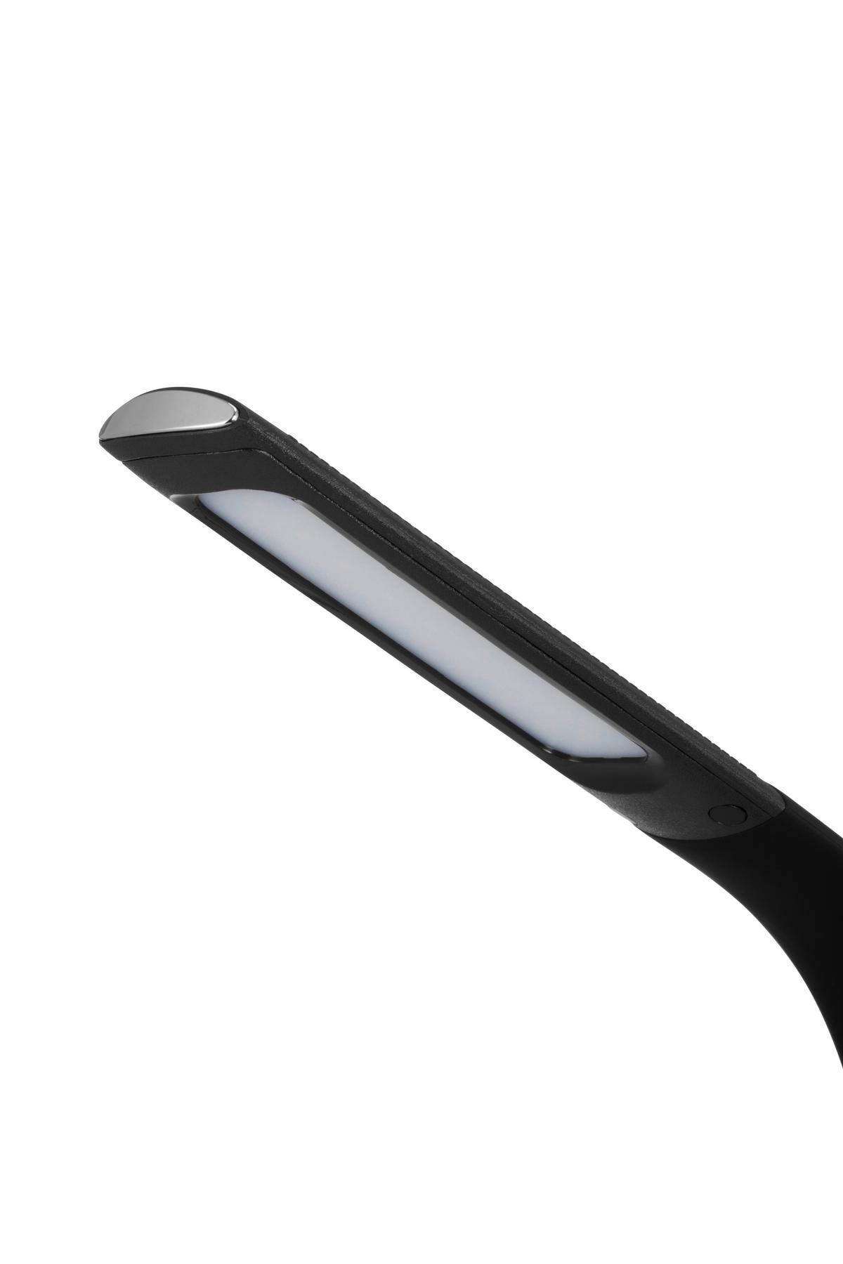 LED Íróasztali Lámpa Freddy - fekete, Modern, műanyag/fém (9/9/30cm) - Mömax