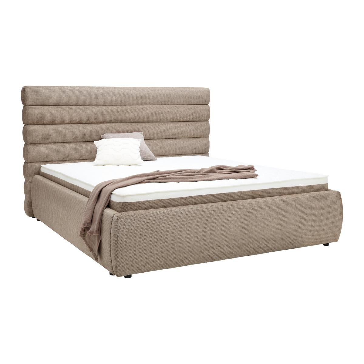 Kopfteil Megan Beige - Beige, Konventionell, Textil (207/18cm) - Premium Living