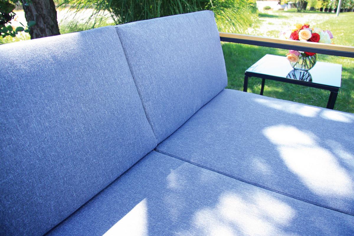 Loungegarnitur Space 5-tlg. Anthrazit - Anthrazit, Basics, Textil/Metall - Acamp