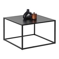 Dohányzóasztal Fekete Kubo - fekete, Modern, faalapú anyag/fém (60/60/38cm) - Mömax