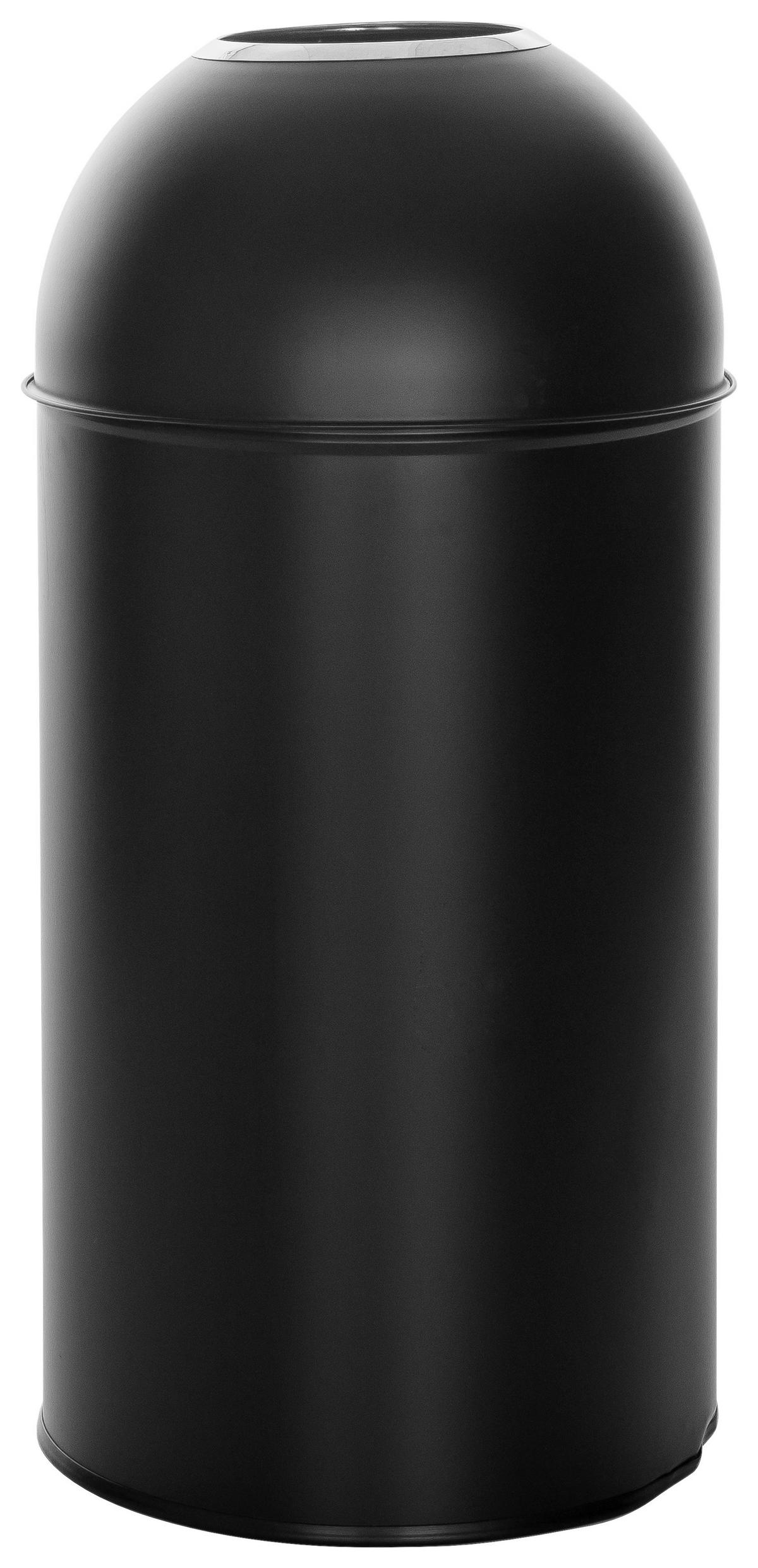 Koš Za Smeti Clean Or, 50 L, Črna - srebrne barve/črna, Basics, kovina (35,5/72/35,5cm) - MID.YOU