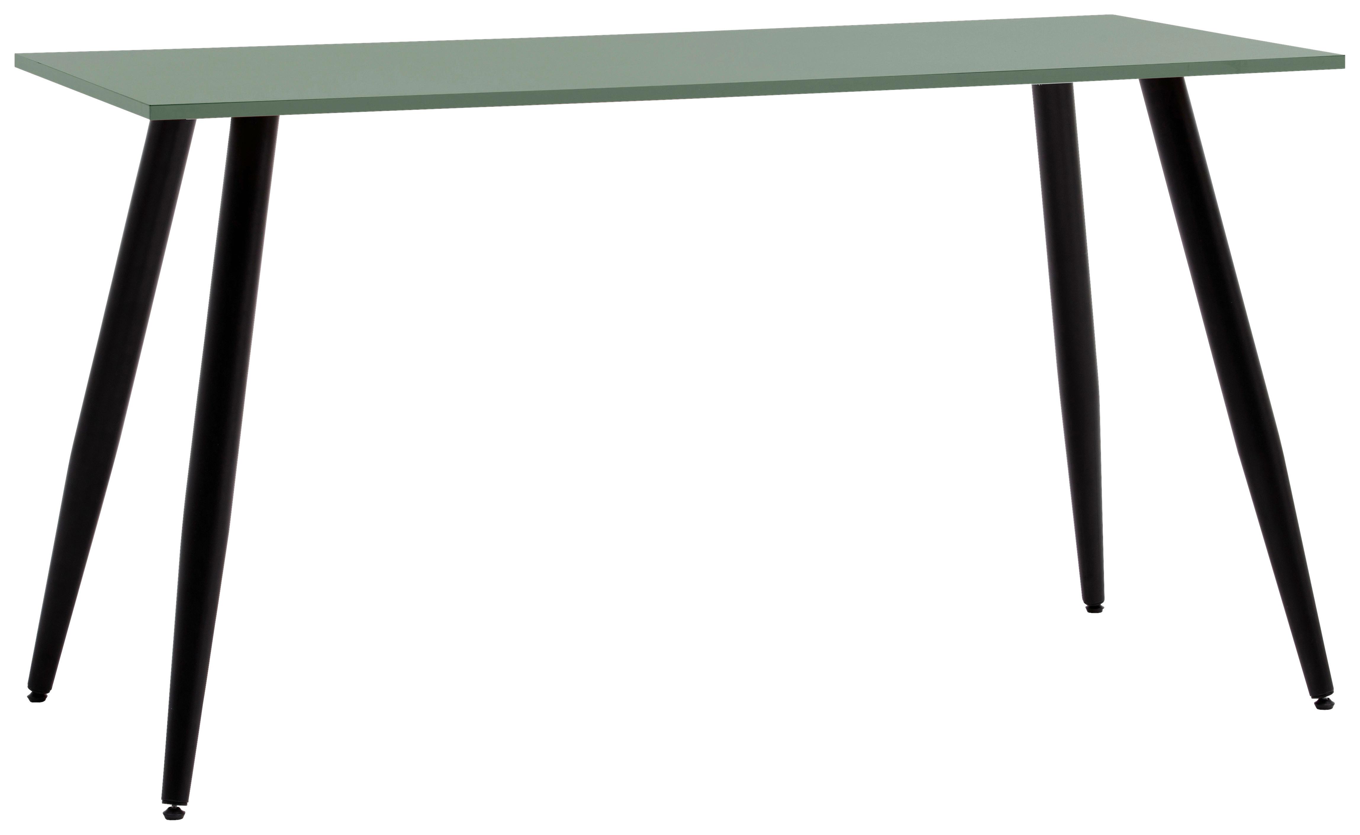 Schreibtisch Piazza Grün/Schwarz - Schwarz/Grün, MODERN, Holzwerkstoff/Metall (138/73,60/60cm) - Mömax