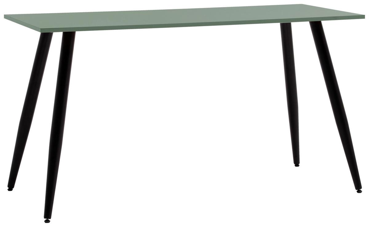 Schreibtisch Piazza Grün/Schwarz - Schwarz/Grün, MODERN, Holzwerkstoff/Metall (138/73,60/60cm) - Mömax