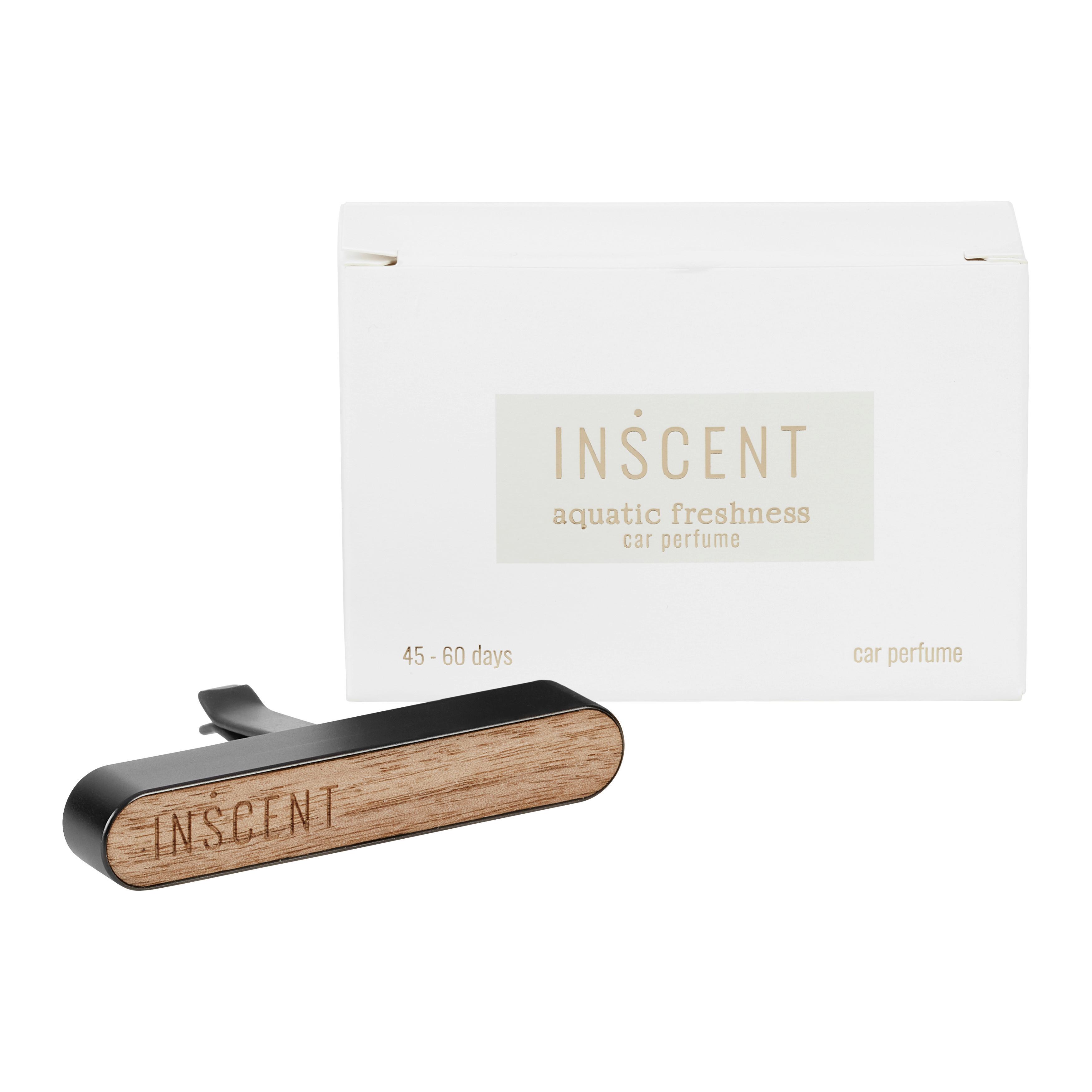 Autoduftstecker Aquatic Freshness in Anthrazit/Natur - Anthrazit/Naturfarben, MODERN, Holz/Kunststoff (8/2/3cm) - Inscent