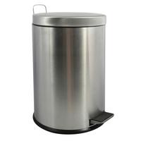Treteimer 100109 - Edelstahlfarben/Schwarz, Basics, Kunststoff/Metall (29/46/29cm) - Spirella