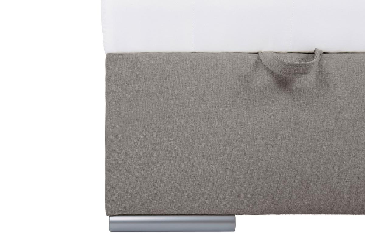 Tapecirani Krevet Cosi - boje kroma/taupe, Konvencionalno, drvo/metal (120/200cm)