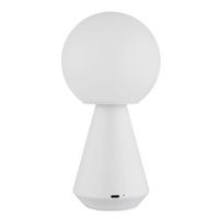 AKKU-TISCHLEUCHTE 21029W SORA - Weiss, Design, Kunststoff/Metall (12/23,5cm) - Globo