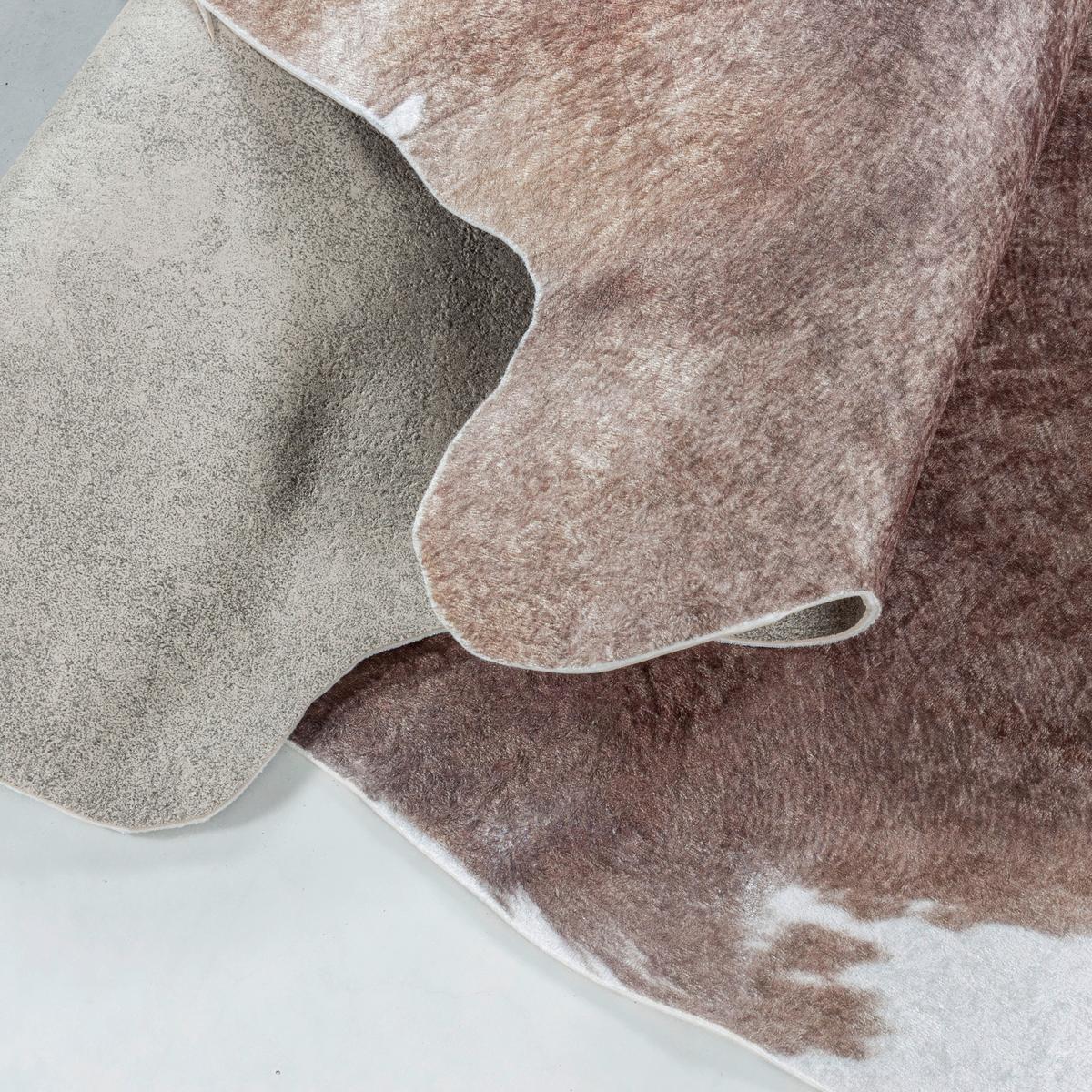Preproga Etosha, 100x135cm, Rjava - bela/rjava, Design, tekstil (100/135cm) - Novel