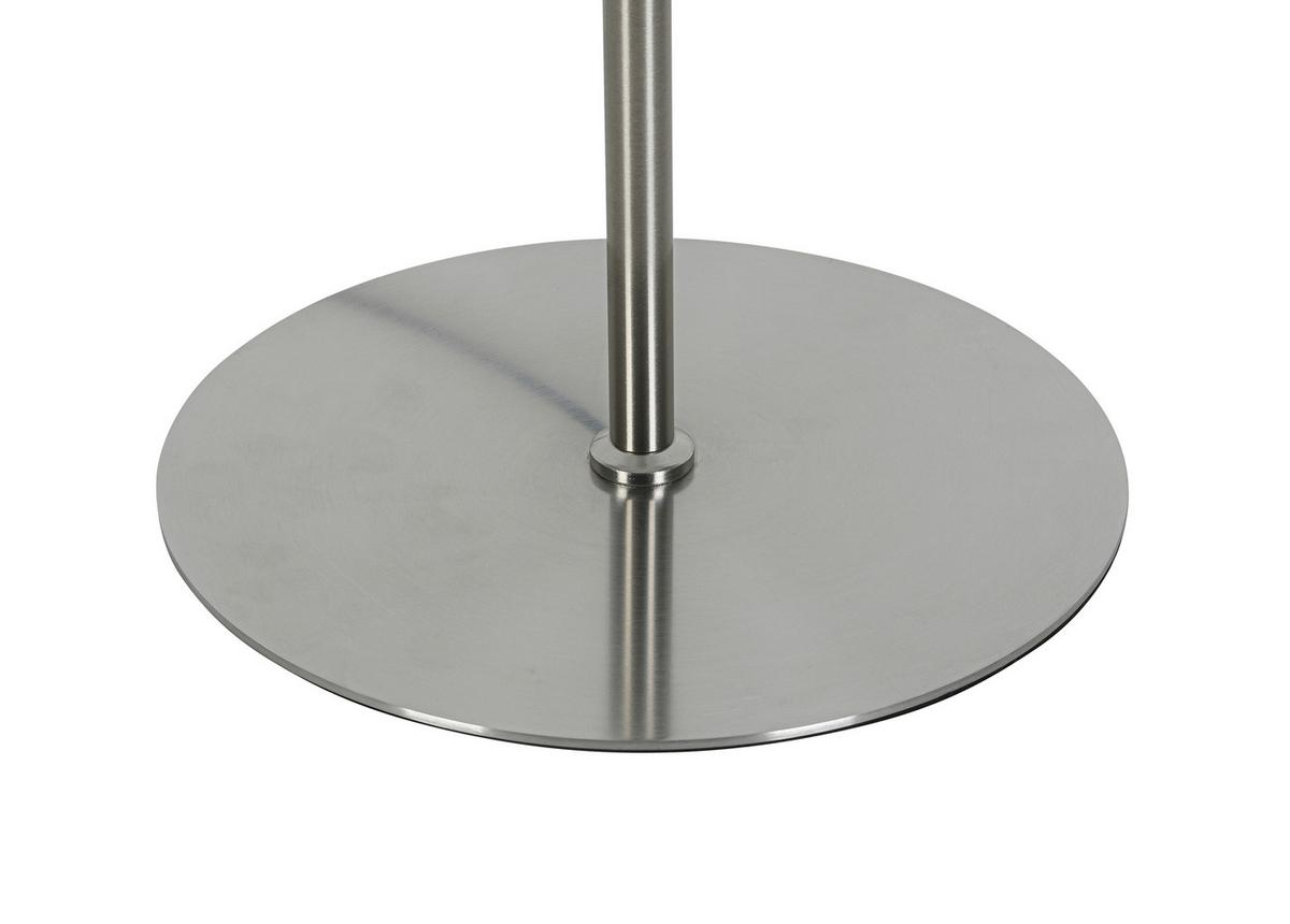 LED-Stehleuchte Lina Chrom/Nickelfarben max. 15 W - Chromfarben/Nickelfarben, Modern, Kunststoff/Metall (23/151cm) - Mömax