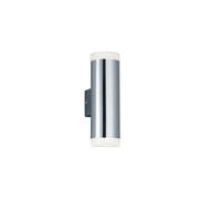 LED-Wandleuchte Ray in Weiß/Chrom max. 2x4 Watt - Chromfarben/Weiß, Basics, Kunststoff (16,6/5,2/8cm) - Trio Leuchten