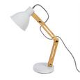 Schreibtischleuchte Omar, max. 25 Watt - Eichefarben/Weiß, LIFESTYLE, Holz/Metall (20/47cm) - Mömax modern living
