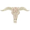 Wanddeko Skull Creme/Goldfarben - Goldfarben/Creme, LIFESTYLE, Metall (66/56/30cm) - Modern Living
