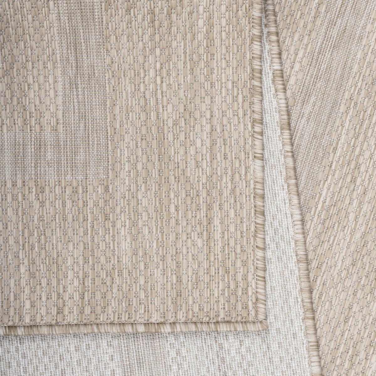Ravno Tkana Preproga Relax, Bež, 120cm - bež, Basics, tekstil (120/120cm) - Novel