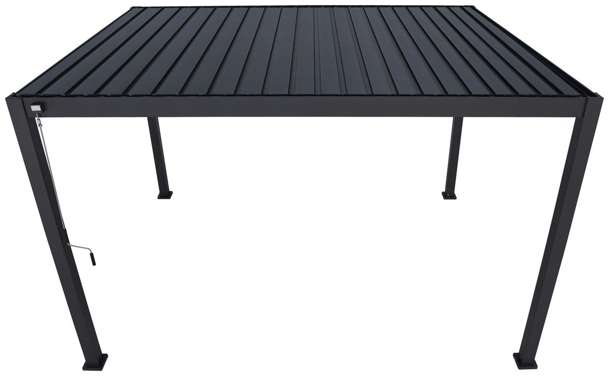 Pergola Mirador Anthrazit ca. 400x250x300 cm - Anthrazit, MODERN, Metall (400/250/300cm) - Gardenson